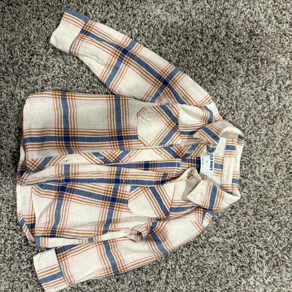 🔴🔴Kids Plaid Button Down